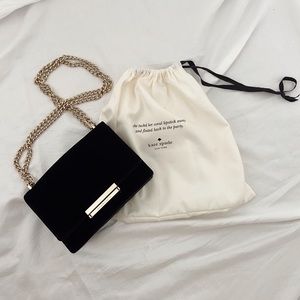 Kate Spade purse (black velvet)